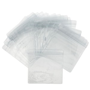 Stockroom Plus 100 Pack Clear Plastic Bags for Jewelry, Mini Resealable Bags for Small Business Earrings, Necklaces, 4.4 x 4.4 In - 1 of 4