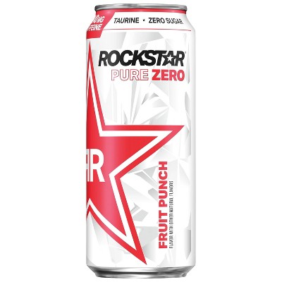 Rockstar Pure Zero Fruit Punch Energy Drink - 16 fl oz can