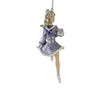 Kurt S. Adler 5.0 Inch Periwinkle Skating Girl Ornament Figure Skater Performance Tree Ornaments - 3 of 3