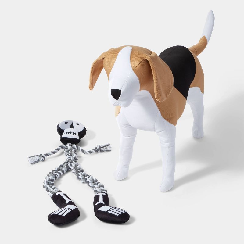 Halloween Skeleton with Long Rope Dog Toy - XL - Hyde &#38; EEK! Boutique&#8482;, 3 of 7