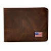 Steeltime Men's Vegan Leather American Flag Wallet and American Flag Pendant - 2 of 4