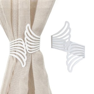 Evideco French Home Goods Metal Wings Curtain Tieback – Elegant and Durable Design - 1 of 4