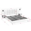 GDFStudio Kennedy Velvet Upholstered Bedroom Furniture Set with Two Floating Nightstands, Headboard - 3 of 4