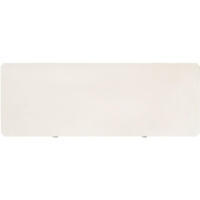 Distressed White French Country 2-Drawer Console Table