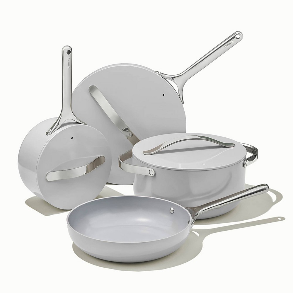 Caraway Home 9pc Non-Stick Ceramic Cookware Set Gray