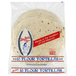 La La's Traditional Style Flour Tortillas - 24oz/10ct