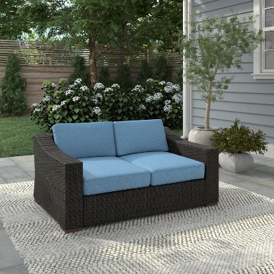 Glenwillow Home Portland Patio Pe Rattan Loveseat : Target