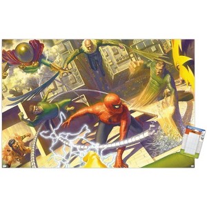 Trends International Marvel Comics - Spider-Man - Battle with Sinister Six Unframed Wall Poster Prints - 1 of 4