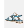 Jisters Cut Out Detail Rhinestone Flat Womens Sandals - 3 of 4