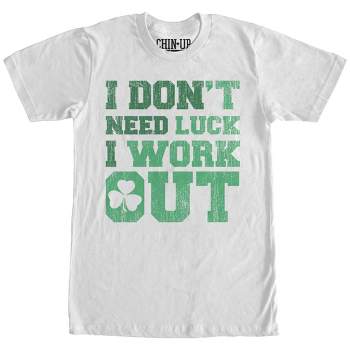 Women's CHIN UP I Don’t Need Luck I Work Out Boyfriend Tee