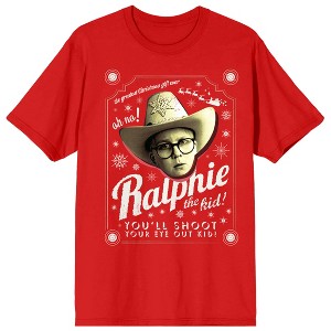 A Christmas Story You'll Shoot Your Eye Out Kid Unisex Red T-shirt - 1 of 3