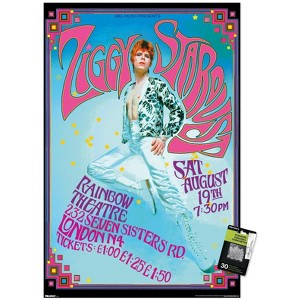 Trends International David Bowie - Ziggy Stardust Rainbow Theater Unframed Wall Poster Prints - 1 of 4