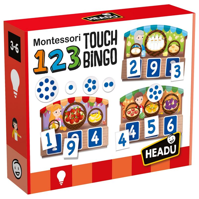 Headu 123 Montessori Touch Bingo, 1 of 4