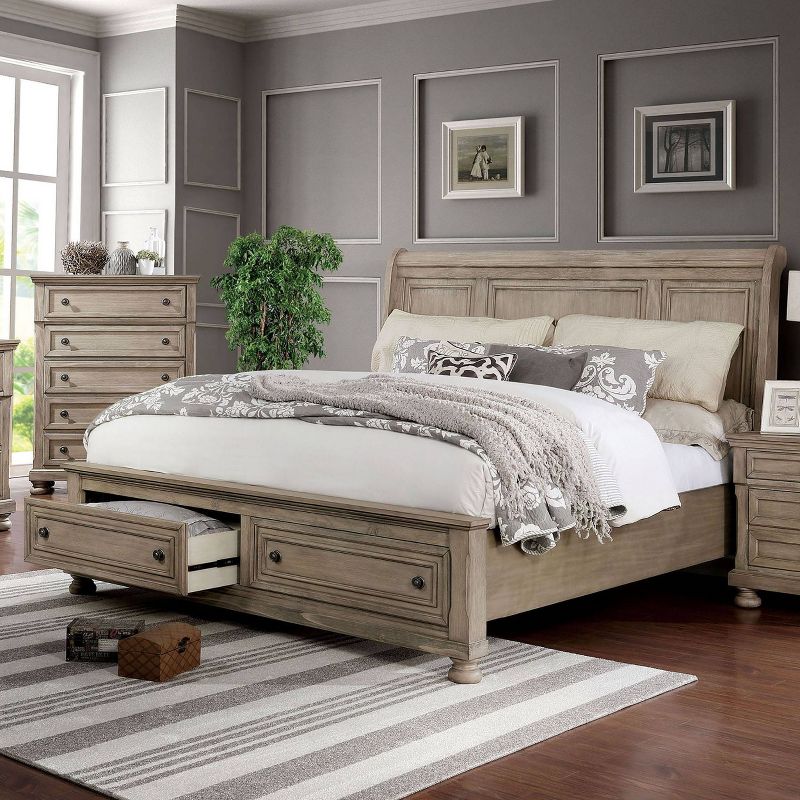 2pc Queen Bed and Chest Set Gray - HOMES: Inside + Out, 3 of 11