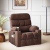 MAYEERTY Chocolate Oversized Recliner Chair Spacious Design for Large Big Tall Adults Fits Living Room - 3 of 4