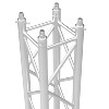 Monoprice 12in x 12in Heavy-duty 2in Spigoted Truss 1m (3.28ft) with Hardware, Compatible With The Standard Size Systems, For DJ, Club, Stage Lighting - 4 of 4