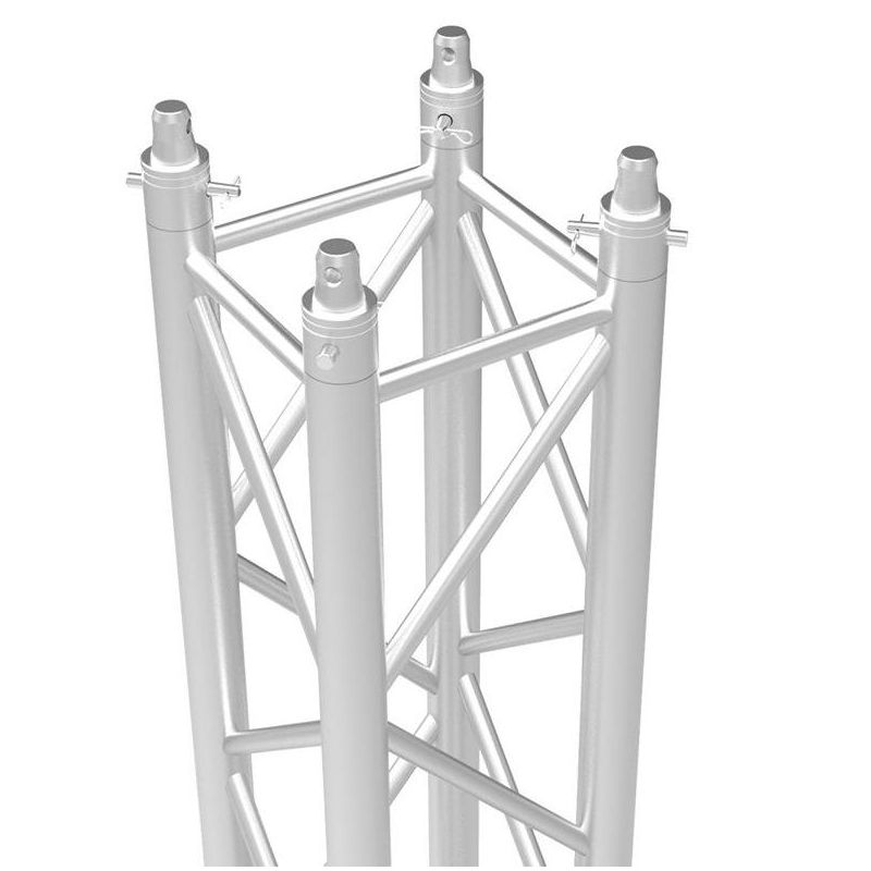Monoprice 12in x 12in Heavy-duty 2in Spigoted Truss 1m (3.28ft) with Hardware, Compatible With The Standard Size Systems, For DJ, Club, Stage Lighting, 4 of 6