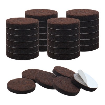 Unique Bargains Felt Table Chair Leg Cover Furniture Protection Pads Black  1 Diameter 18 Pcs : Target