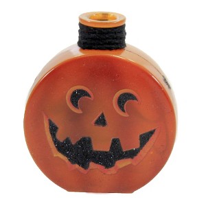 Stony Creek 4.5 Inch Halloween Pre-Lit Round Jar Jack-O-Lantern Novelty Sculpture Lights - 1 of 3