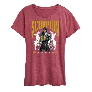 Women's - Mortal Kombat - Scorpion Hanzo Hasashi Short Sleeve Graphic T-Shirt - 1 of 4