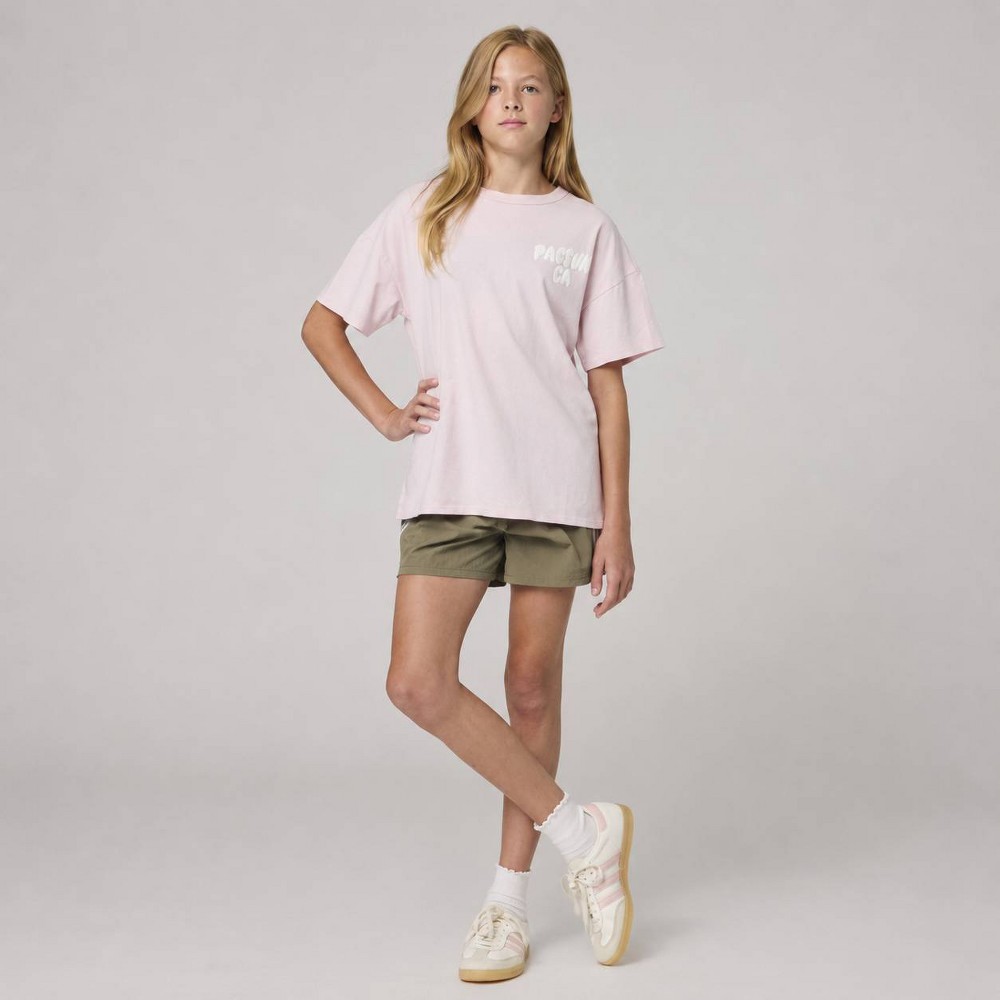 Pacsun Kids Girls' Oversized Graphic T-Shirt - Light Pink S
