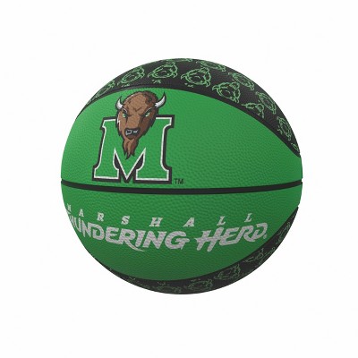 NCAA Marshall Thundering Herd Repeating Logo Mini-Size Rubber Basketball