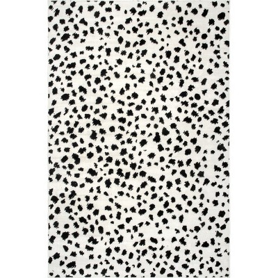 Reversible Beige Cheetah Print Easy-Care Area Rug, 4&#039; x 6&#039;