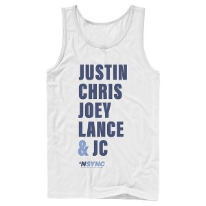 Men's NSYNC Band Name Stack Tank Top - 1 of 4