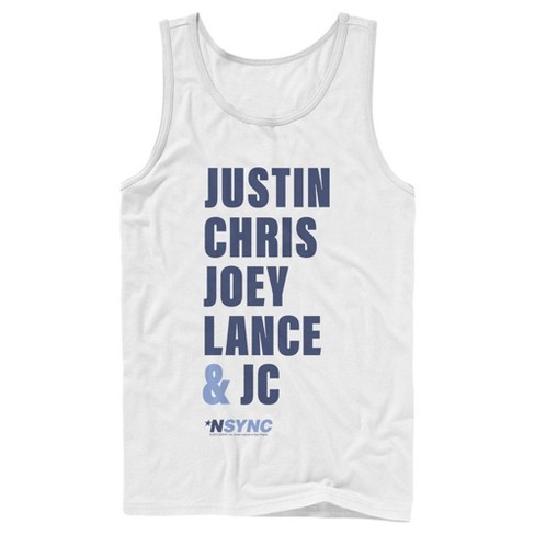 Men's NSYNC Band Name Stack Tank Top - image 1 of 4