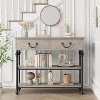 Console Tables for Entryway, Small Entryway Table with 2 Drawers, Narrow Console Table with Storage Shelves for Living Room Table - 2 of 4