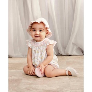 Girl Garden Trellis Short Smocked Playsuit - kissy kissy - 1 of 3