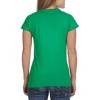 St. Patrick's Day Women's Shirt Green Rainbow Angel Kittens Adult T-Shirt Green - 2 of 3