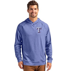 Texas Rangers Cutter & Buck Adapt Knit Recycled Mens Heathered Hooded Pullover - 1 of 1