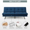 MUUEGM 68" Convertible Futon Sofa Bed, Folding Sleeper Couch with Adjustable Backrest, Linen Recliner Loveseat Sofa for Small Spaces - 4 of 4