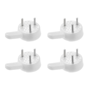 Unique Bargains ABS Non-mark Hook Picture Photo Frame Hangers White 0.98"x0.59"x0.31" 200 Pcs - 1 of 3