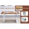 Vynxaria Modern Square Dining Table ¨C 55-Inch MDF Top with Marble-Style Legs - 4 of 4