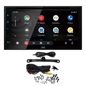 JVC KW-V66BT 6.8" Touchscreen Receiver Compatible with Apple CarPlay & Android Auto Bundled with Back Up Camera