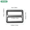 Unique Bargains Zinc Alloy Durable Multipurpose Tri Glide Metal Buckles for Bags 10 Pcs - 3 of 4