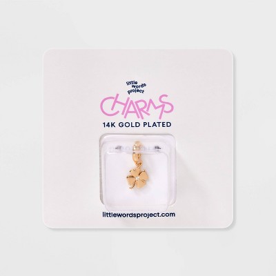 Little Words Project Four Leaf Clover Charm - Gold