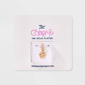 Little Words Project Four Leaf Clover Charm - Gold - 1 of 2