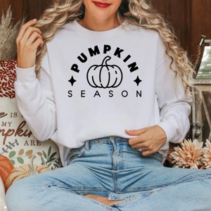 Simply Sage Market Pumpkin Season Pumpkin Garment Dyed Sweatshirt - 1 of 4