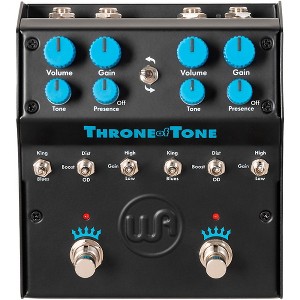 Warm Audio WA-TOT Throne Of Tone Dual-Sided British-Amp-Inspired Overdrive Effects Pedal Black and Blue - 1 of 3