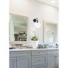 Elegant Lighting Pierce 1 light Black and Clear seeded glass wall sconce - 2 of 4