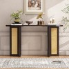 Whisen Rustic Rattan Entryway Table, Narrow Hallway Console Table for Entrance and Living Room - 2 of 4