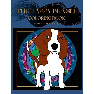 The Happy Beagle Coloring Book - (Paperback)