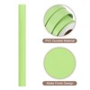 Unique Bargains Wallpaper, Peel and Stick Wallpaper Contact Paper Solid Color Vinyl Self-Adhesive Wall Paper Decorative Green 394"x23.6" - 3 of 4