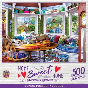 MasterPieces 500 Piece Jigsaw Puzzle - Puzzler's Retreat - 18"x24" - 1 of 4