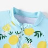 PATPAT Girls Swimsuit Short Sleeve Rashguard One Piece Swimwear Zipper Bathing Suit (Age 2-14) - 4 of 4