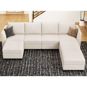 Belffin Modular Sectional Sofa Large Chenille U Shaped Couch with Storage 7 Seat Chaise for Living Room - 1 of 4