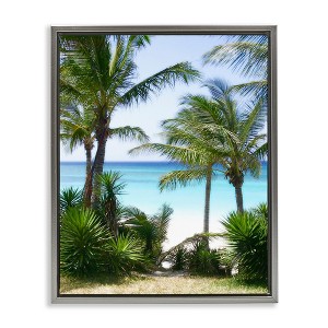 Stupell Industries Palm Trees Near Beach, 21" x 17" - 1 of 4